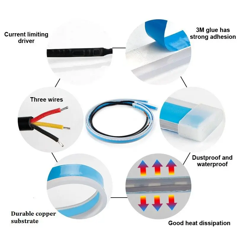 2pcs Car LED Day Lights With Turn Signal Lamp Ultra-thin Daytime Running Light Strip 30/45/60cm DRL Auto Fog Light Headlight
2pcs Car LED Day Lights With Turn Signal Lamp Ultra-thin Daytime Running Light Strip 30/45/60cm DRL Auto Fog Light Headlight