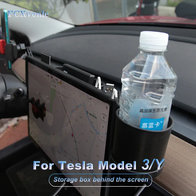 FCXvenle Storage Box Behind The Screen for Tesla Model 3 Model Y Cup Holder Business Card Holder Modification Accessories
FCXvenle Storage Box Behind The Screen for Tesla Model 3 Model Y Cup Holder Business Card Holder Modification Accessories