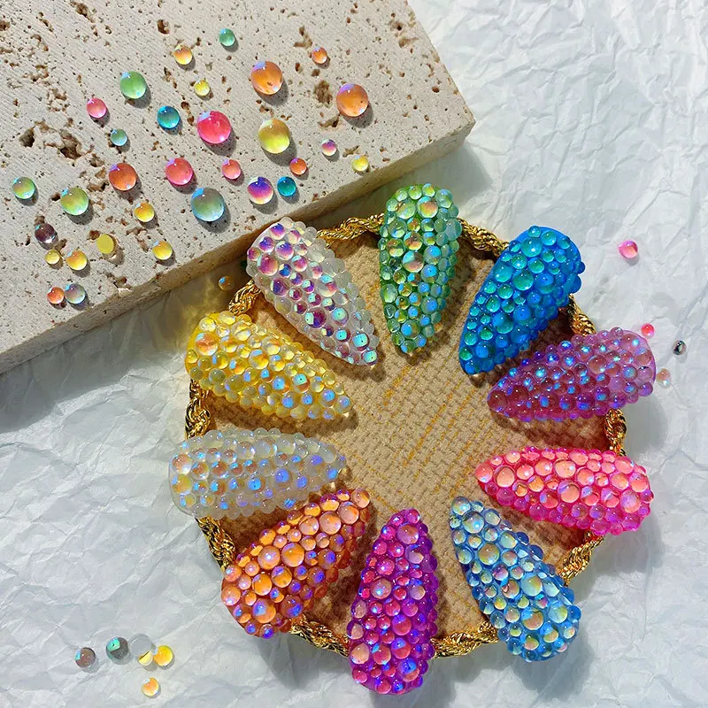 1440 Pcs Mermaid Crystal Beads Nails Rhinestones Mix Sizes SS4-SS20 3D Glitter Diamond Jewelry Aurora Translucent Pearl Nail Art
1440 Pcs Mermaid Crystal Beads Nails Rhinestones Mix Sizes SS4-SS20 3D Glitter Diamond Jewelry Aurora Translucent Pearl Nail Art