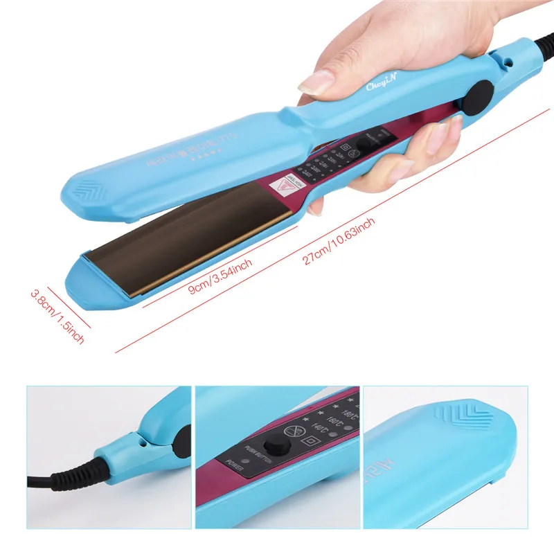 Professional Flat Iron Hair Straightening Iron Temperature Adjustable Hair Straightener Fast Heating Hair Styling Tool Dry / Wet
Professional Flat Iron Hair Straightening Iron Temperature Adjustable Hair Straightener Fast Heating Hair Styling Tool Dry / Wet