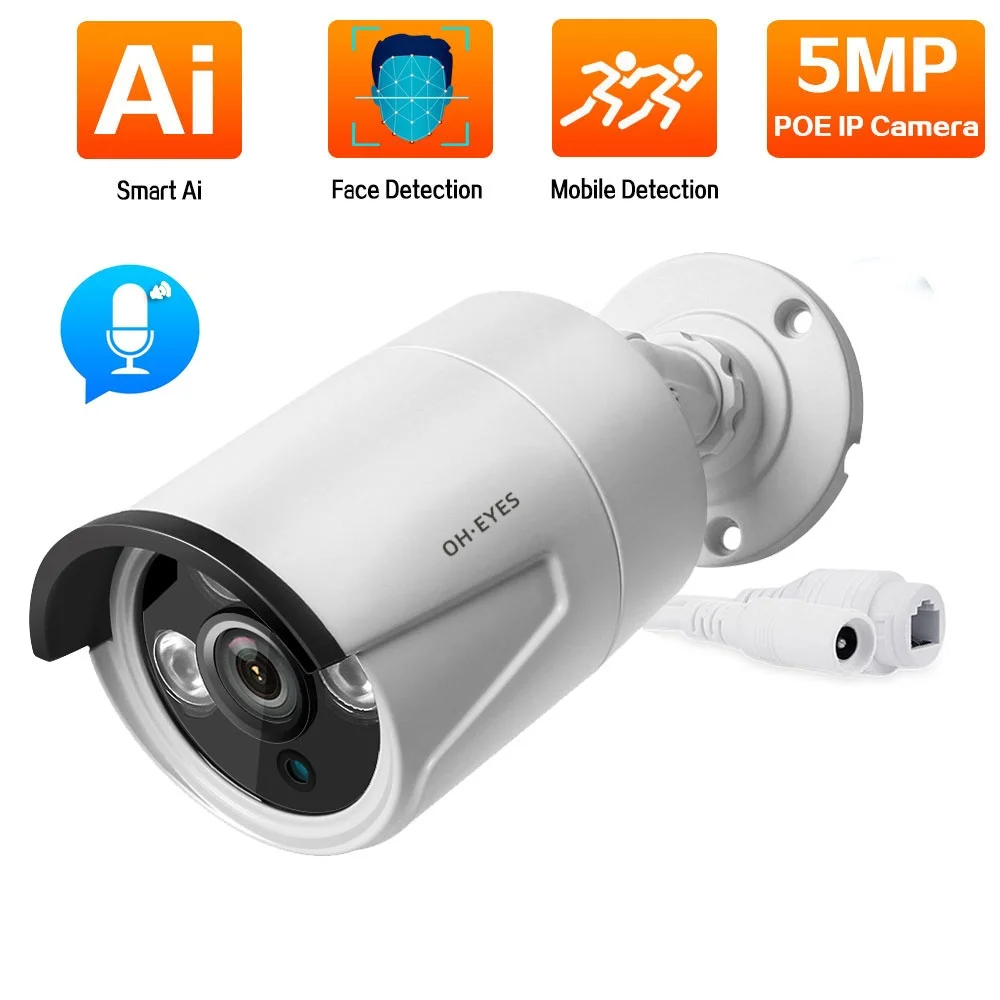 Motion Detection IP POE CCTV Security Video Surveillance Camera Outdoor Street Waterproof Bullet Cameras HD 5MP 2MP H.265 IP Cam
Motion Detection IP POE CCTV Security Video Surveillance Camera Outdoor Street Waterproof Bullet Cameras HD 5MP 2MP H.265 IP Cam