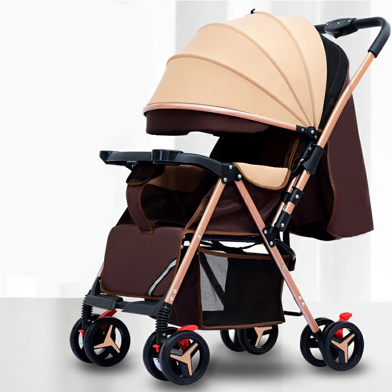 

2020 New Baby stroller super light foldable baby stroller can sit on the easy lying baby umbrella car BB trolley on the plane