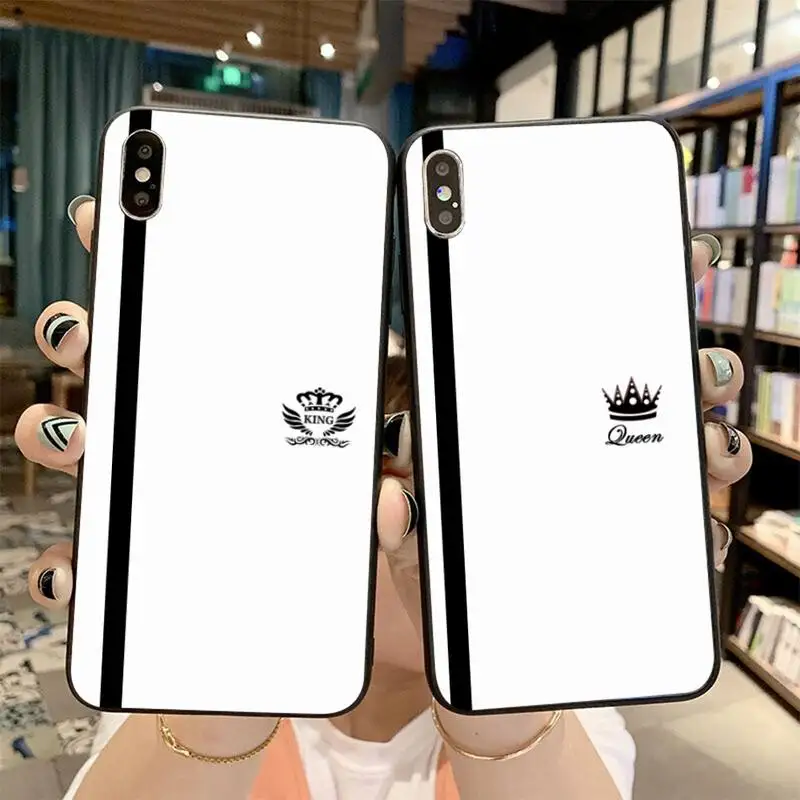 King Queen Lovers Couple TPU black Phone Case Cover Hull for iPhone 11 pro XS MAX 8 7 6 6S Plus X 5S SE 2020 XR case
King Queen Lovers Couple TPU black Phone Case Cover Hull for iPhone 11 pro XS MAX 8 7 6 6S Plus X 5S SE 2020 XR case