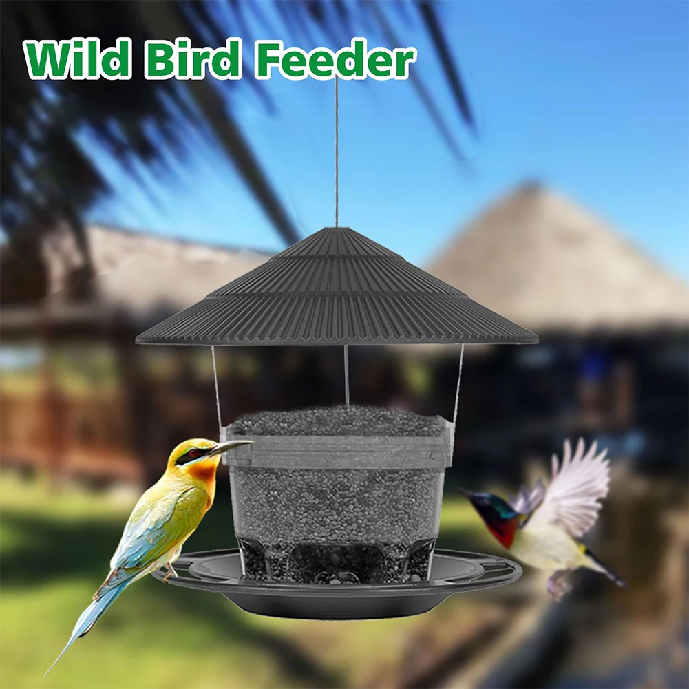 Outdoor Bird Feeder Hanging Adjustable Outside With Roof Design For Backyard Garden Yard Outdoor Decoration Birds Accessories
Outdoor Bird Feeder Hanging Adjustable Outside With Roof Design For Backyard Garden Yard Outdoor Decoration Birds Accessories