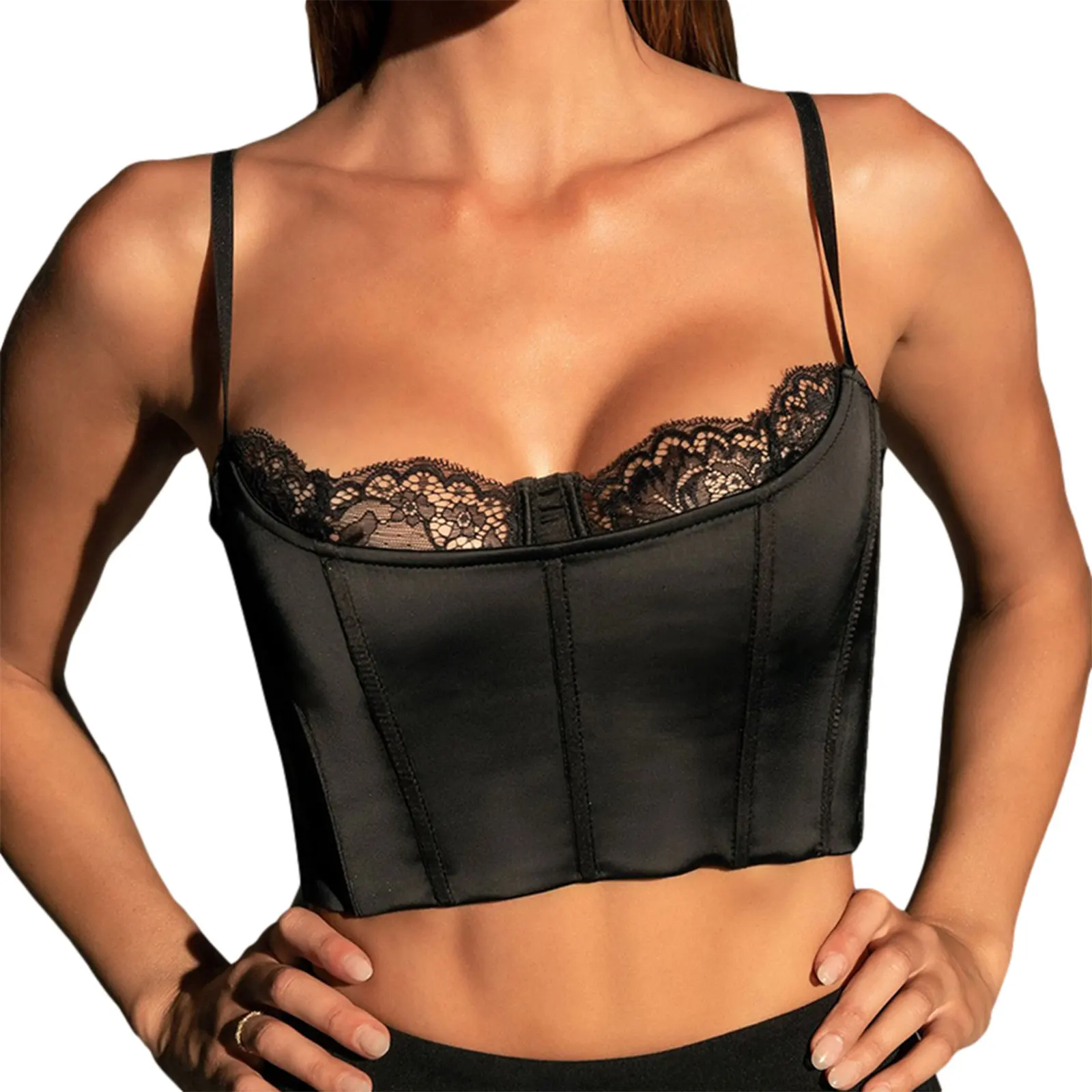 2021 Ladies Summer Tops, Sleeveless Lace Vest See-Through Tight Wrapped Crop Shirt Underwear
2021 Ladies Summer Tops, Sleeveless Lace Vest See-Through Tight Wrapped Crop Shirt Underwear