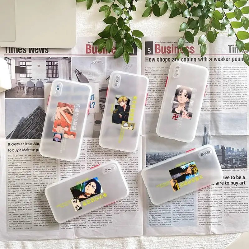 Tokyo Revengers Japan anime Phone Case matte transparent For iphone 7 8 11 12 plus mini x xs xr pro max cover
Tokyo Revengers Japan anime Phone Case matte transparent For iphone 7 8 11 12 plus mini x xs xr pro max cover