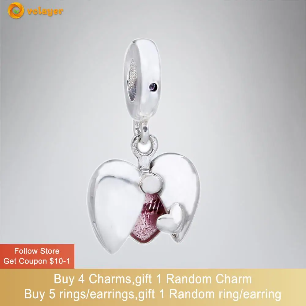 Volayer 925 Sterling Silver Beads Ribbon of Strength Pendant Charms fit Original Pandora Bracelets Women DIY Jewelry
Volayer 925 Sterling Silver Beads Ribbon of Strength Pendant Charms fit Original Pandora Bracelets Women DIY Jewelry