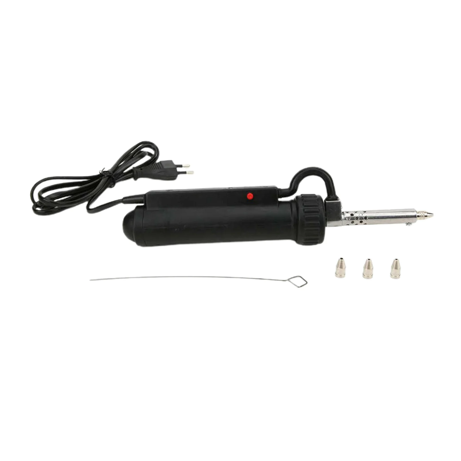 Electric Vacuum Solder Sucker Desoldering Suction Pump Iron Gun Tin Soldering Repair Tool with 3 Nozzle EU Plug 220V 30W
Electric Vacuum Solder Sucker Desoldering Suction Pump Iron Gun Tin Soldering Repair Tool with 3 Nozzle EU Plug 220V 30W