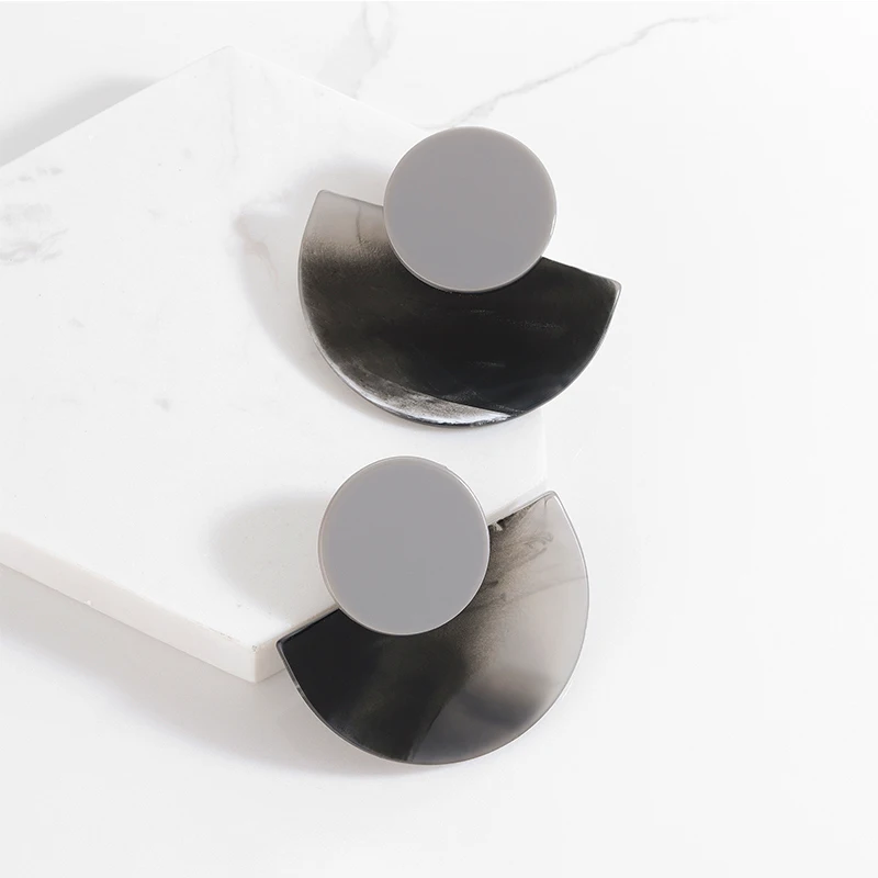 Round Semicircular Geometric Resin Drop Earrings For Women Acrylic Vintage Jewelry Boho Women's Jewellery Gifts Wholesale 2021
Round Semicircular Geometric Resin Drop Earrings For Women Acrylic Vintage Jewelry Boho Women's Jewellery Gifts Wholesale 2021