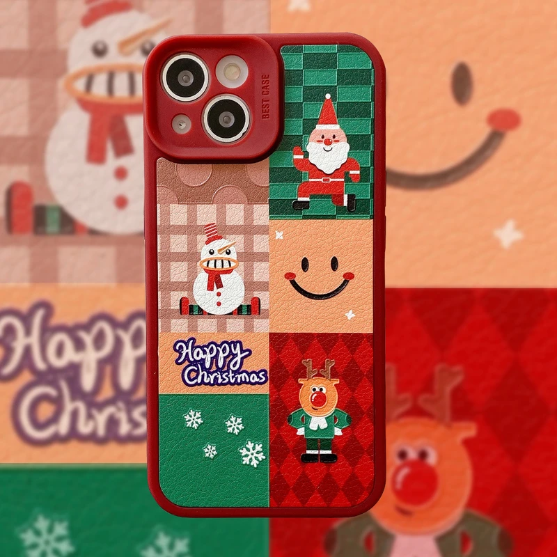 Korea Cute Cartoon Merry Christmas Santa Gift Phone Case For iPhone 13 12 11 Pro Xs Max X Xr 7 8 Puls Coque Soft Leather Cover
Korea Cute Cartoon Merry Christmas Santa Gift Phone Case For iPhone 13 12 11 Pro Xs Max X Xr 7 8 Puls Coque Soft Leather Cover