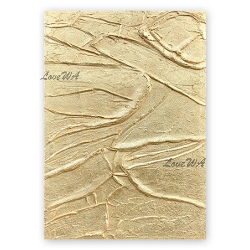 Golden Acrylic Texture Thick Gold Oil Painting 100% Hand-painted Abstract New Design Canvas Wall Decor Paintings Art Pictures
Golden Acrylic Texture Thick Gold Oil Painting 100% Hand-painted Abstract New Design Canvas Wall Decor Paintings Art Pictures