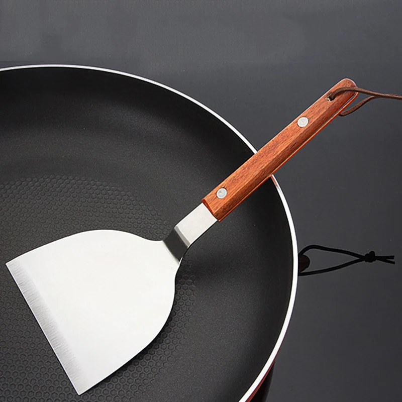 Stainless Steel Steak Fried Shovel Spatula Steak Pizza Grasping Cutters Spade Pastry BBQ Tools Wooden Handle Kitchen Utensils
Stainless Steel Steak Fried Shovel Spatula Steak Pizza Grasping Cutters Spade Pastry BBQ Tools Wooden Handle Kitchen Utensils