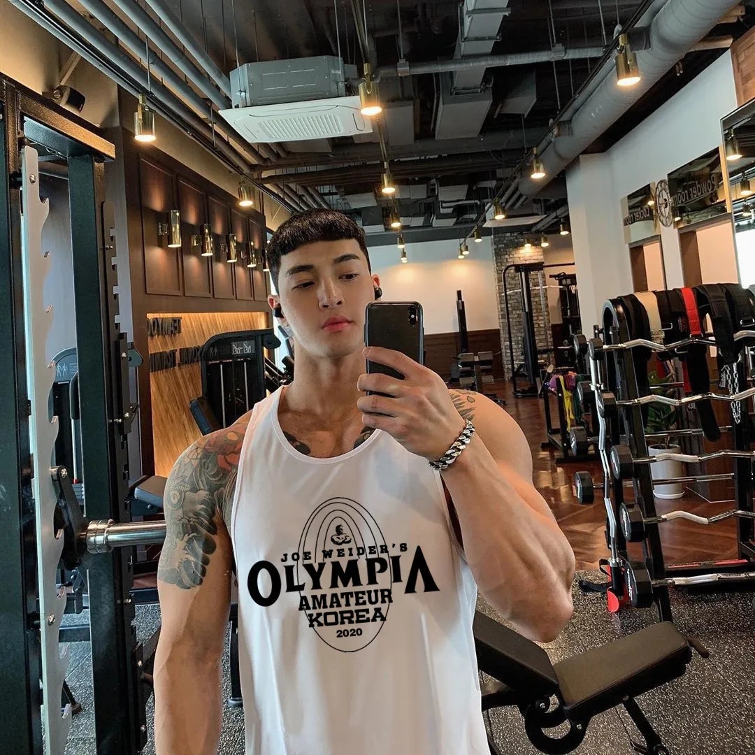 2020 Olympic Games New Sports Fitness I-shaped Vest Men's Muscle Training Outdoor Running Training Cotton Leisure Sleeveless Top
2020 Olympic Games New Sports Fitness I-shaped Vest Men's Muscle Training Outdoor Running Training Cotton Leisure Sleeveless Top