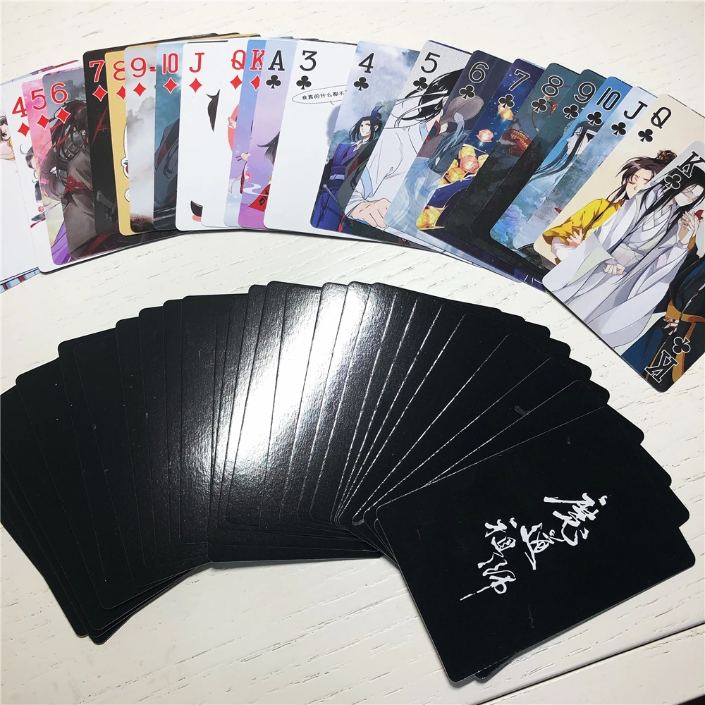 The Untamed Grandmaster of Demonic Cultivation Wei Wuxian Paper Poker Desk Playing Cards Board Creative Toy Cosplay Xmas Gift
The Untamed Grandmaster of Demonic Cultivation Wei Wuxian Paper Poker Desk Playing Cards Board Creative Toy Cosplay Xmas Gift
