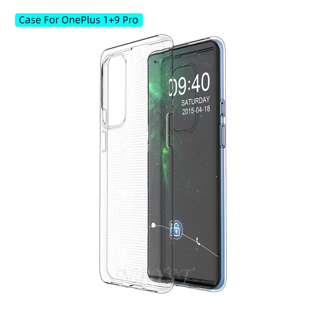 Мягкий силиконовый чехол из ТПУ для OnePlus 9 Pro 8T 5T 6T 1 + 7T бампер прозрачный