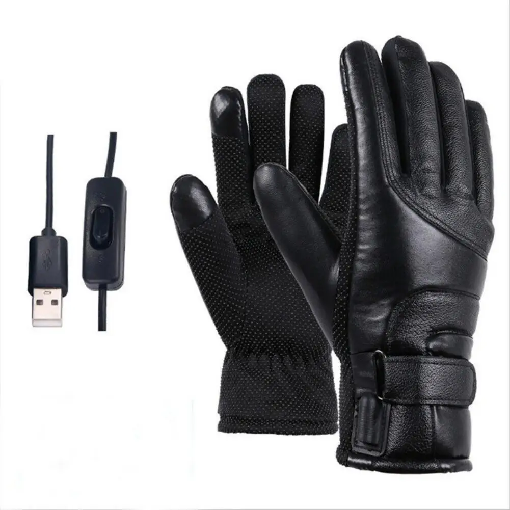 

Зимние теплые перчатки с USB-разъемом, перчатки с электрическим подогревом для мотоциклов, велосипедов, езды на велосипеде, катания на лыжах, ...