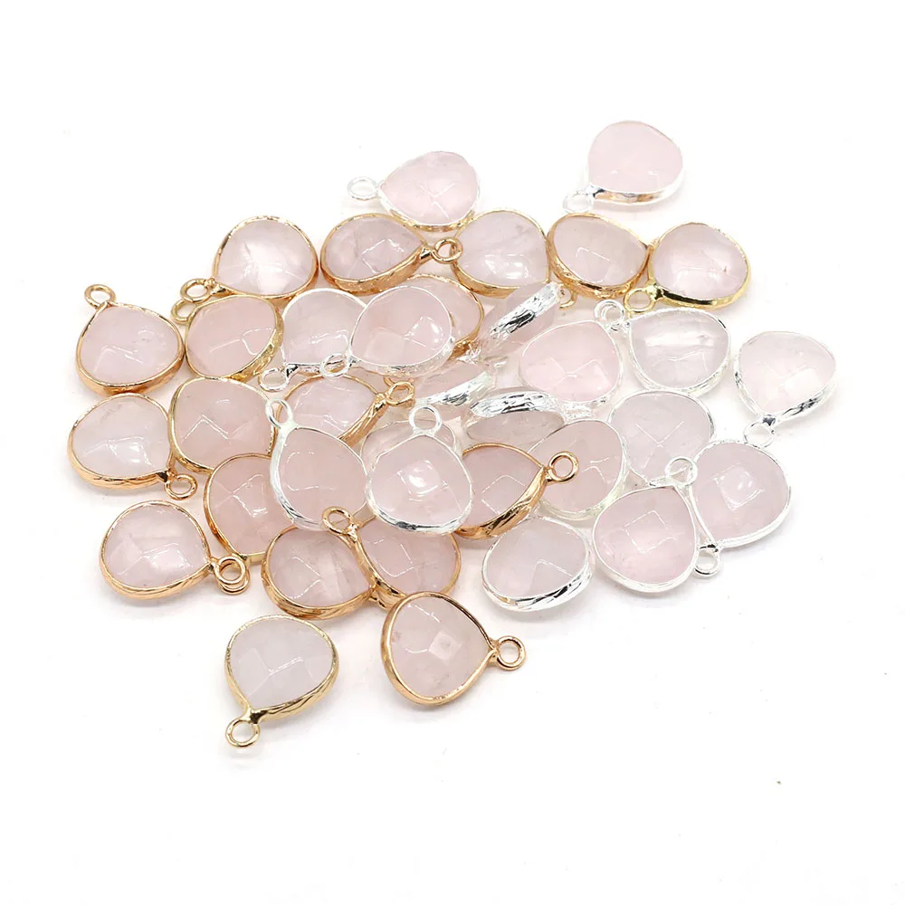 2pc Natural Stone Faceted Quartzs Pendants Gold plated Crystal Charms for Jewelry Making Diy Women Necklace Earring Crafts
2pc Natural Stone Faceted Quartzs Pendants Gold plated Crystal Charms for Jewelry Making Diy Women Necklace Earring Crafts