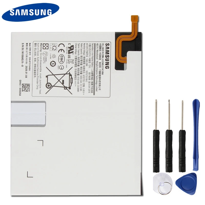 Original Samsung Battery EB-BT515ABU For Samsung GALAXY Tab A T510 100% New Original Genuine Battery 6150mAh 
Original Samsung Battery EB-BT515ABU For Samsung GALAXY Tab A T510 100% New Original Genuine Battery 6150mAh
