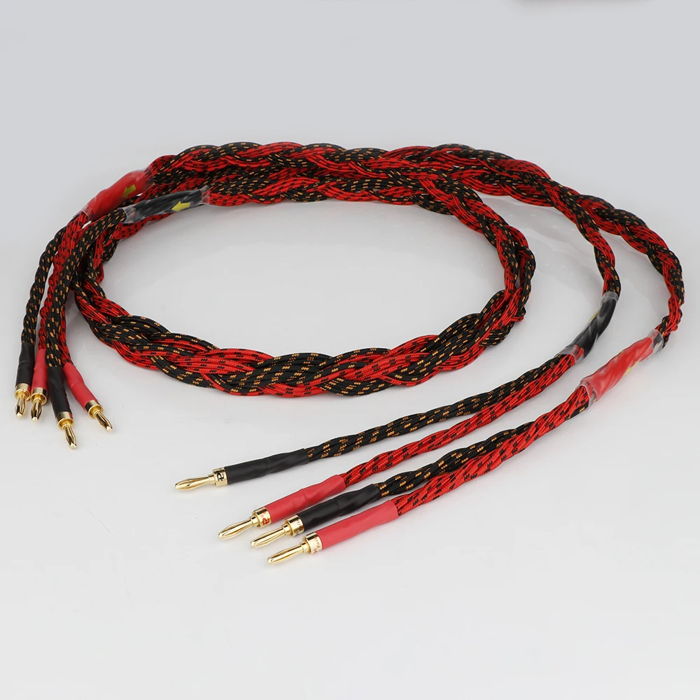Oxygen Free Copper OFC Audio Speaker Cable Audiophile Hifi Cable Connection Line Banana Plug Y Spade Plug
Oxygen Free Copper OFC Audio Speaker Cable Audiophile Hifi Cable Connection Line Banana Plug Y Spade Plug