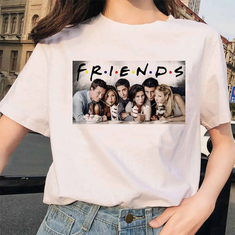Женская футболка для ТВ-шоу с надписью Friend, Повседневная Свободная футболка, женская футболка с графическим оформлением, летняя футболка, ж...
Женская футболка для ТВ-шоу с надписью Friend, Повседневная Свободная футболка, женская футболка с графическим оформлением, летняя футболка, ж...