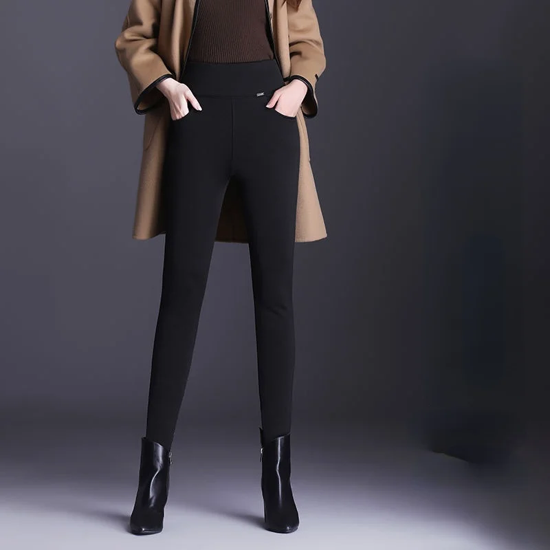 Women Winter High Waist Leggings Thick Plus Velvet Wool Cashmere Pencil Pants Leggings Ladies Solid Slim Skinny Trousers C340
Women Winter High Waist Leggings Thick Plus Velvet Wool Cashmere Pencil Pants Leggings Ladies Solid Slim Skinny Trousers C340