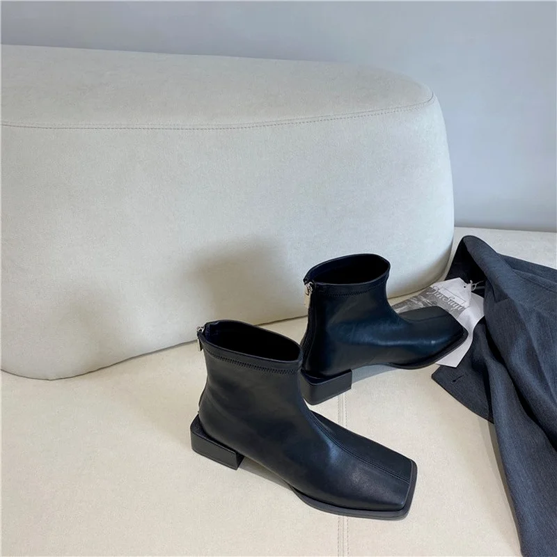 Chelsea Boots Mid Heels Women Shoes 2021 New Winter Designer Cozy Dress Snow Pumps Fashion Casual Ankle Warm Goth Mujer | Обувь