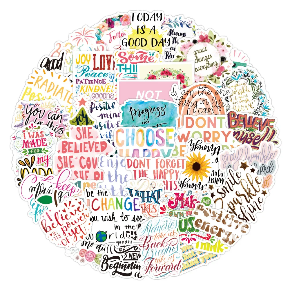10/50pcs Inspirational English Phrases Graffiti Stickers Waterproof Suitcase Laptop Scooter Refrigerator Water Cup Stickers
10/50pcs Inspirational English Phrases Graffiti Stickers Waterproof Suitcase Laptop Scooter Refrigerator Water Cup Stickers