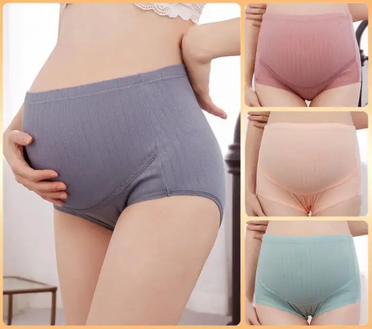 Однотонные хлопковые трусики для беременных с мультяшным принтом с высокой талией, регулируемое нижнее белье для живота, Одежда для береме... 
Однотонные хлопковые трусики для беременных с мультяшным принтом с высокой талией, регулируемое нижнее белье для живота, Одежда для береме...
