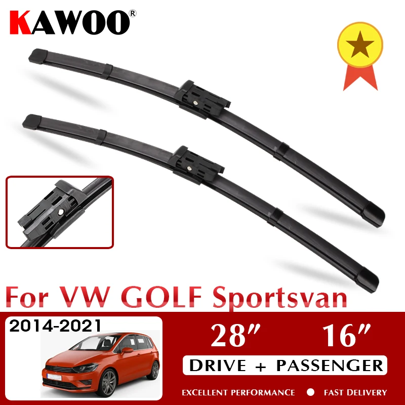 KAWOO Wiper Car Wiper Blade Blades for VW Volkswagen Golf Sportsvan 2014-2021 Windshield Windscreen Window Wash 28"+16" LHD RHD
KAWOO Wiper Car Wiper Blade Blades for VW Volkswagen Golf Sportsvan 2014-2021 Windshield Windscreen Window Wash 28"+16" LHD RHD