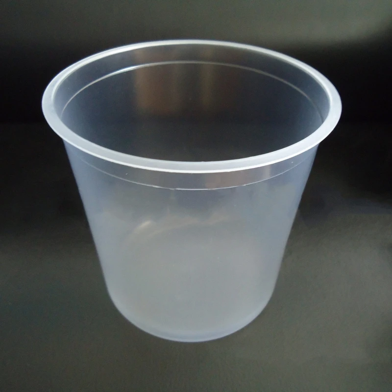 600ML Transparent Plastic Paint Mixing Cups Inner Cup with Lids for Spray-Gun