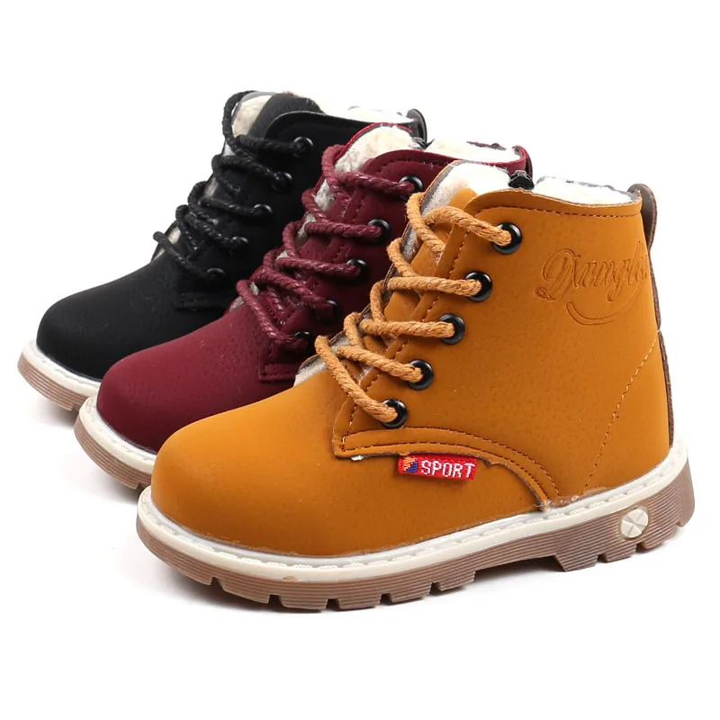 Children Martin Boots Leather Shoes Boys Autumn Winter Warm Cotton shoes Fashion Girls Kids Boots Non-slip
Children Martin Boots Leather Shoes Boys Autumn Winter Warm Cotton shoes Fashion Girls Kids Boots Non-slip