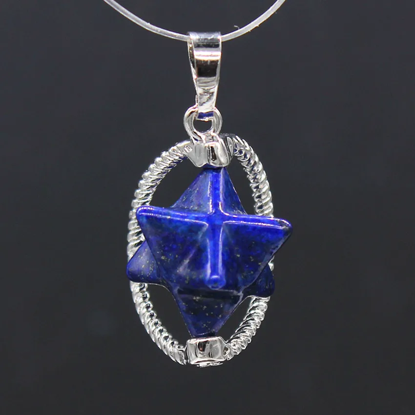100-Unique 1 Pcs Silver Plated MerKaBa Star Point Pendant Lapis Lazuli Metaphysical Jewelry
100-Unique 1 Pcs Silver Plated MerKaBa Star Point Pendant Lapis Lazuli Metaphysical Jewelry