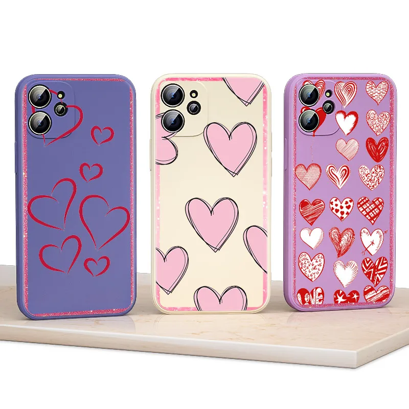Cute Graffiti Love Heart Liquid Silicone Soft Cover For Apple IPhone 13 12 Mini 11 Pro XS MAX XR X 8 7 6S SE Plus Phone Case
Cute Graffiti Love Heart Liquid Silicone Soft Cover For Apple IPhone 13 12 Mini 11 Pro XS MAX XR X 8 7 6S SE Plus Phone Case