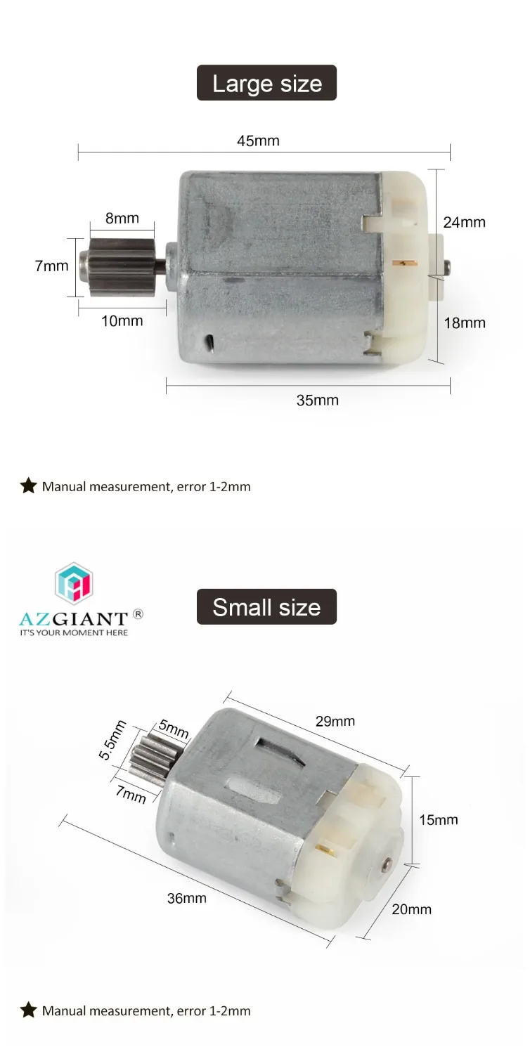 AZGIANT Car Door Lock Motor Central Locking Motor For AUDI A4 B7 B8 A4L A6L Q3 Q5 TT A5 for Skoda for VW MAGOTAN for cayenne
AZGIANT Car Door Lock Motor Central Locking Motor For AUDI A4 B7 B8 A4L A6L Q3 Q5 TT A5 for Skoda for VW MAGOTAN for cayenne