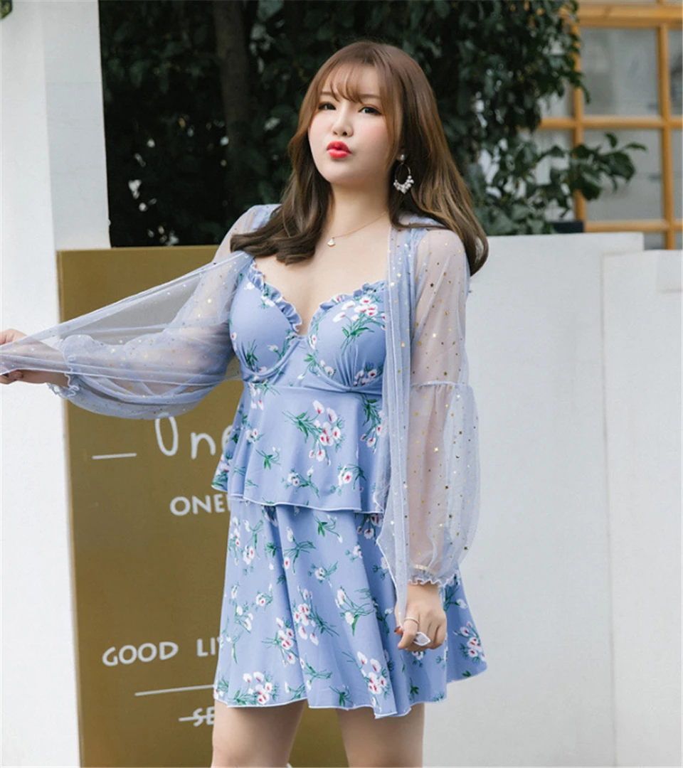Размера плюс купальники 2021 корейский стиль многослойное пляжное платье без спинки с цветочным принтом одежда с длинным рукавом с сеточкой ...
Размера плюс купальники 2021 корейский стиль многослойное пляжное платье без спинки с цветочным принтом одежда с длинным рукавом с сеточкой ...