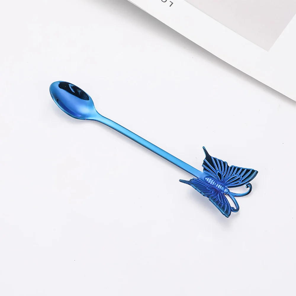 Coffee Stirring Spoon Stainless Steel Coffee Spoon Creative Butterfly Fruit Fork Household Hanging Cup Spoon Dessert Cake Fork
Coffee Stirring Spoon Stainless Steel Coffee Spoon Creative Butterfly Fruit Fork Household Hanging Cup Spoon Dessert Cake Fork