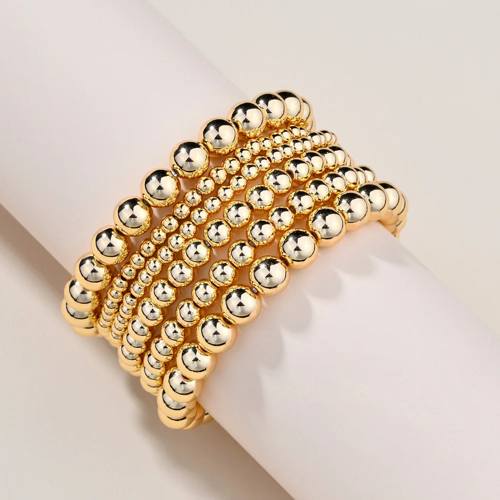 6 pcs ZWPON Uneven Gold Color Stack Beaded Bangles Set 2020 New CCB Ball Beads Elastic Bracelets Jewelry Wholesale
6 pcs ZWPON Uneven Gold Color Stack Beaded Bangles Set 2020 New CCB Ball Beads Elastic Bracelets Jewelry Wholesale