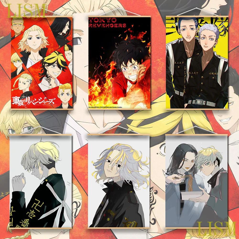 Tokyo Revengers Matsuno Chifuyu Sano Manjirou Anime manga wall Poster solid wood hanging scroll with canvas painting
Tokyo Revengers Matsuno Chifuyu Sano Manjirou Anime manga wall Poster solid wood hanging scroll with canvas painting