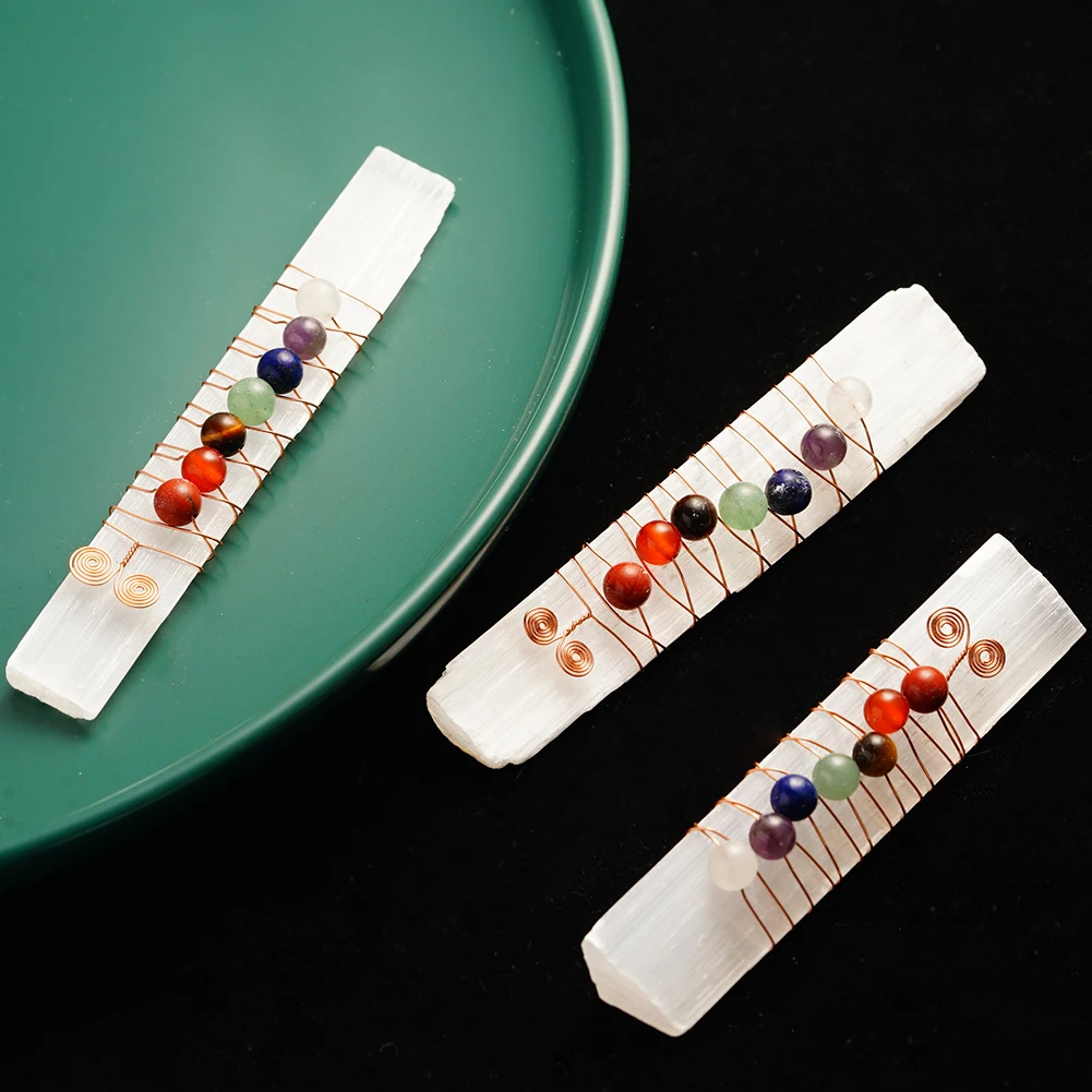 Seven Chakra Stone Ornaments Rose Gold Winding Personality Ornaments Selenite Chakra Crystal Rough Stones Home Decorations Gift
Seven Chakra Stone Ornaments Rose Gold Winding Personality Ornaments Selenite Chakra Crystal Rough Stones Home Decorations Gift