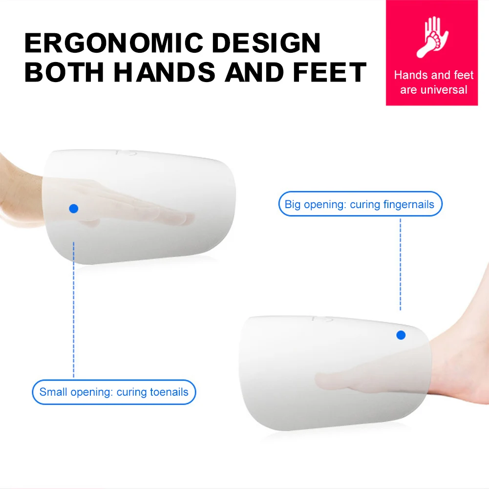 High Quality Rechargeable UV/LED Nail Gel Polish Lamp Nail Dryer Fast Curing Intelligent Timing Adjustable Curing Manicure Tool
High Quality Rechargeable UV/LED Nail Gel Polish Lamp Nail Dryer Fast Curing Intelligent Timing Adjustable Curing Manicure Tool