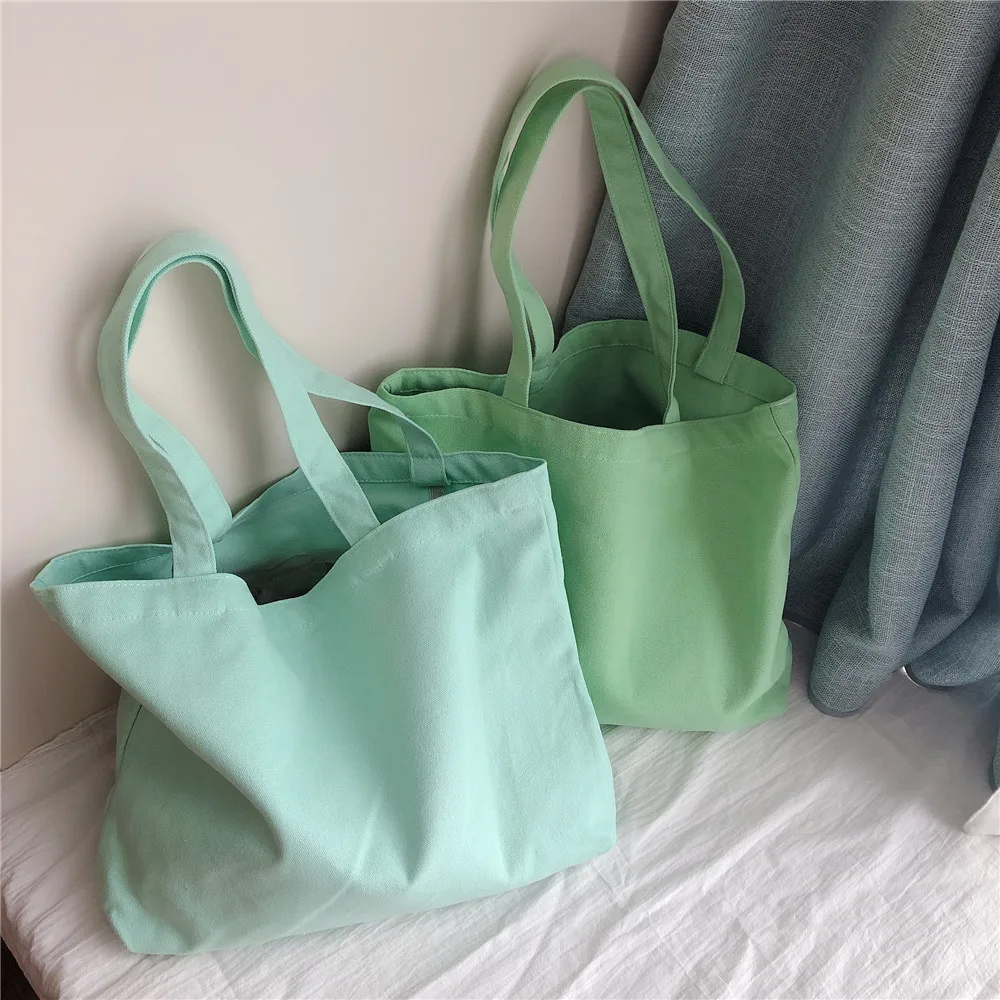 Solid Color Canvas Shoulder Bag Korean Style Women Casual Shoulder Handbag Large Tote Eco Reusable Shopping Shopper Hand Bags
Solid Color Canvas Shoulder Bag Korean Style Women Casual Shoulder Handbag Large Tote Eco Reusable Shopping Shopper Hand Bags