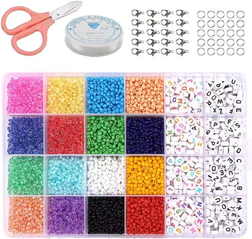 3MM Small Craft Beads and Letter Beads Set For Jewelry Making Colored Seed Beads Kit For Beaded Bracelet Earring Neckalce DIY
3MM Small Craft Beads and Letter Beads Set For Jewelry Making Colored Seed Beads Kit For Beaded Bracelet Earring Neckalce DIY