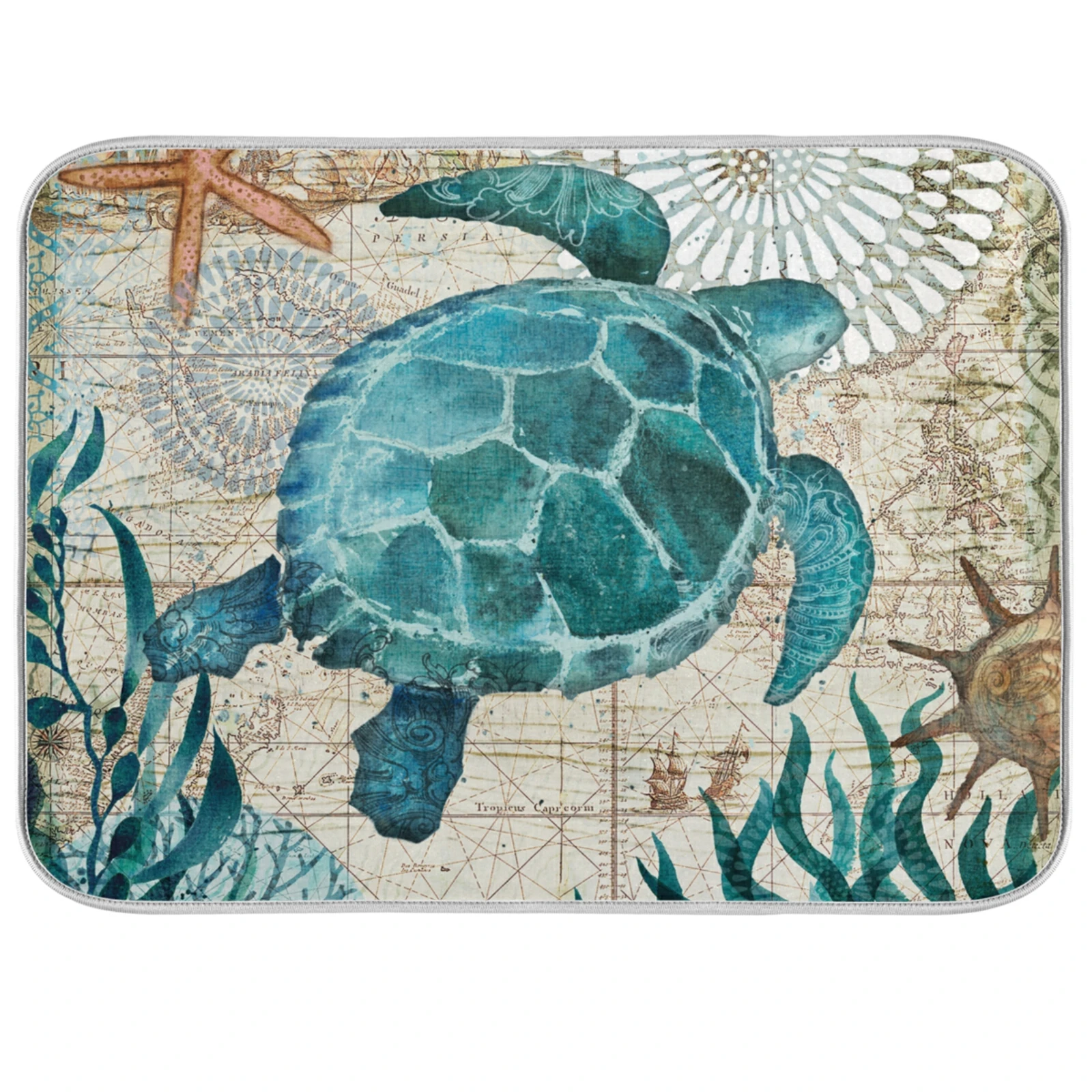 Vintage Octopus Hippocampus Turtle Print Kitchen Placemat Microfiber Drying Dish Mat Absorbent Non-slip Tableware Pad Dish Mat
Vintage Octopus Hippocampus Turtle Print Kitchen Placemat Microfiber Drying Dish Mat Absorbent Non-slip Tableware Pad Dish Mat