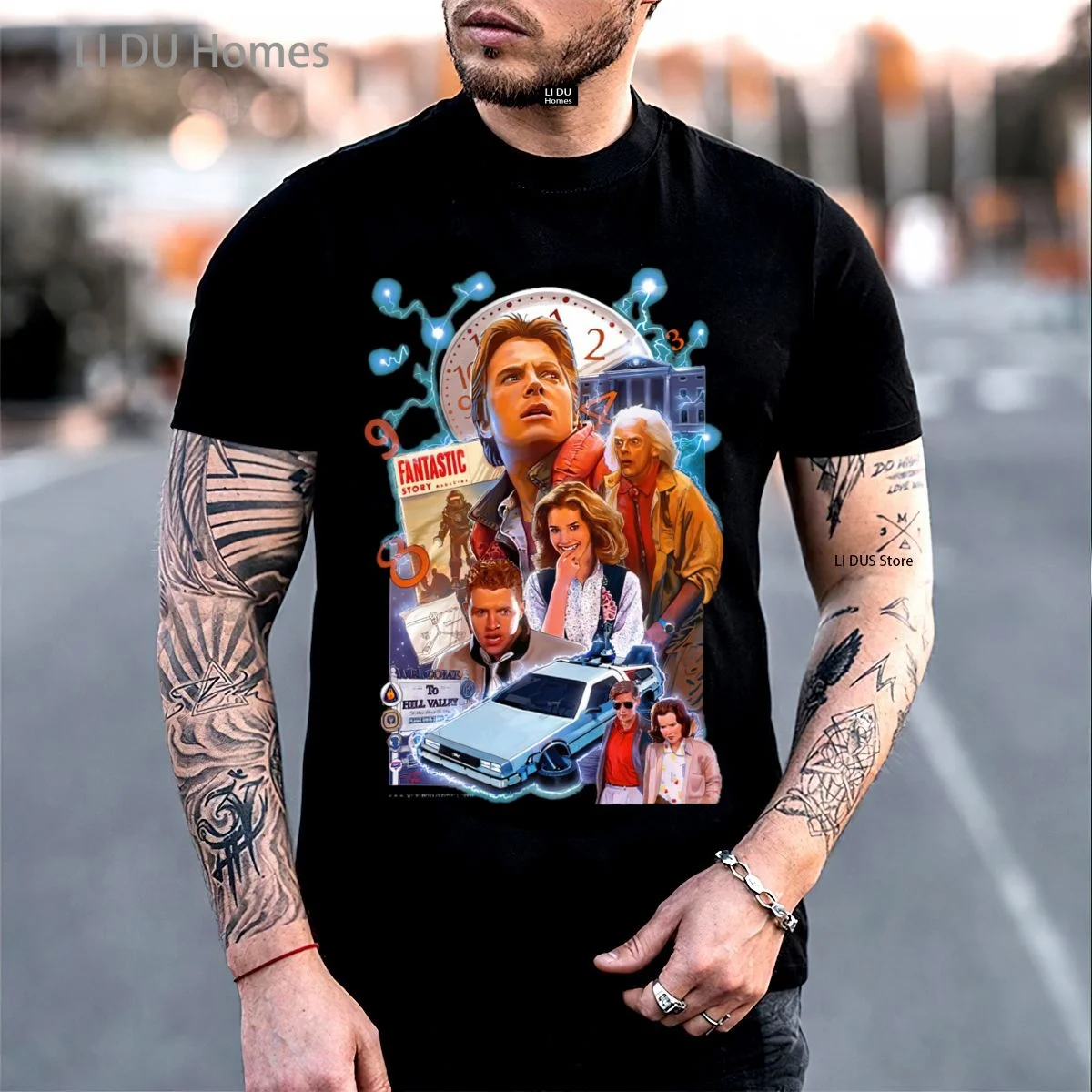 T-shirts Men Back To The Future Tshirts Marty & His Fusion Powered Future Car T Shirts Science Fiction Movie Tee Delorean Tops
T-shirts Men Back To The Future Tshirts Marty & His Fusion Powered Future Car T Shirts Science Fiction Movie Tee Delorean Tops