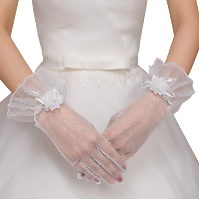 Bride Short Mesh Ruffles Lace Gloves Bowknot Flower Gloves Elegant Tea Party for Women Wedding Bridal Cosplay Ornaments
Bride Short Mesh Ruffles Lace Gloves Bowknot Flower Gloves Elegant Tea Party for Women Wedding Bridal Cosplay Ornaments