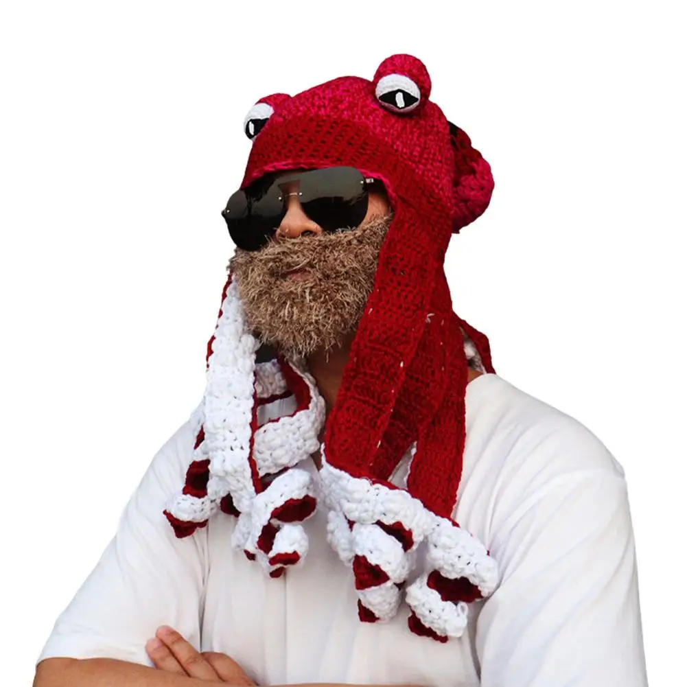 Adult Octopus Tentacle Hat Hand-Woven Knitted Octopus Hat For Christmas Halloween Cosplay Unique Soft And Warm
Adult Octopus Tentacle Hat Hand-Woven Knitted Octopus Hat For Christmas Halloween Cosplay Unique Soft And Warm