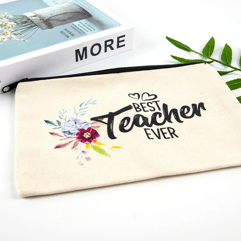 Best Teacher Ever Makeup Bag Pencil Pouch Storage Bag Thanksgiving Women Teachers' Day New Year Christmas Gift Festival Favor
Best Teacher Ever Makeup Bag Pencil Pouch Storage Bag Thanksgiving Women Teachers' Day New Year Christmas Gift Festival Favor