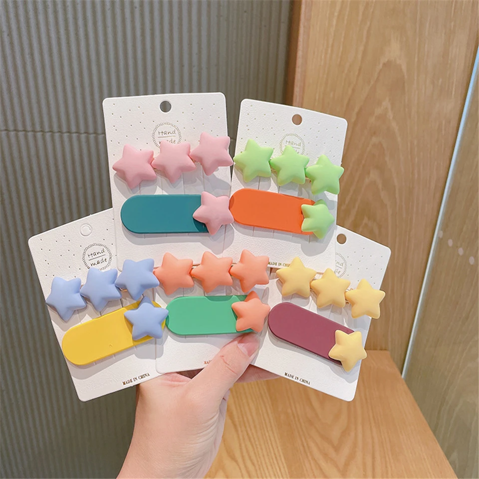 Детские пластиковые заколки для волос заколки-пряжки в Корейском стиле новый