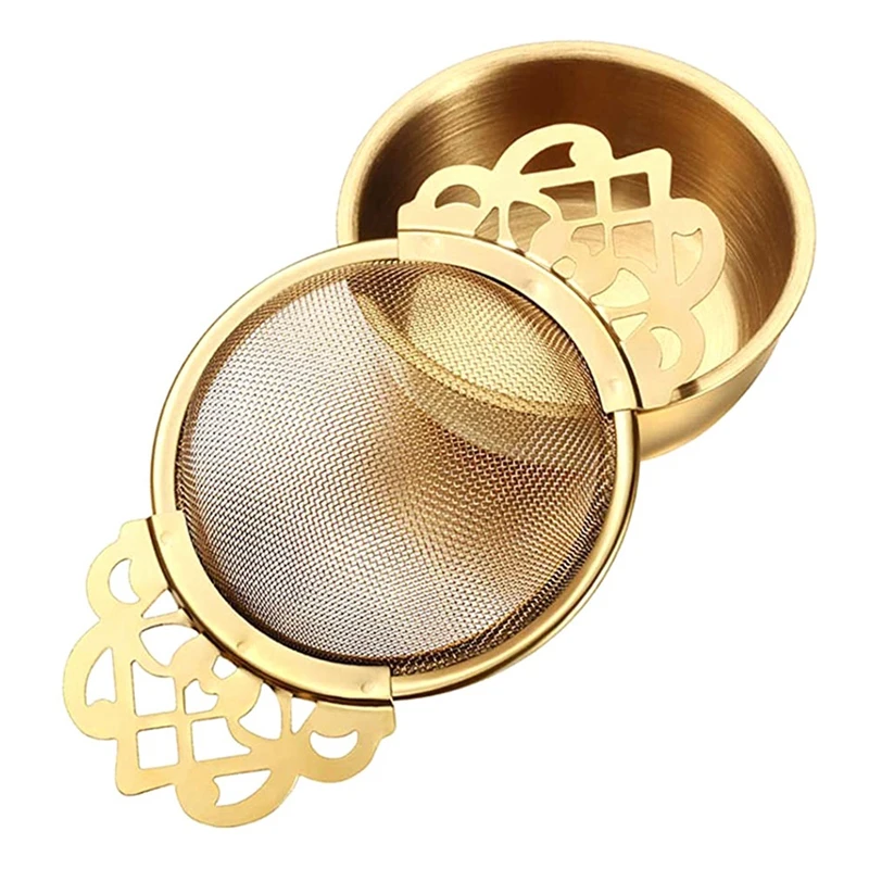 Stainless Steel Tea Strainer with Drip Bowl Easy Clean Loose Leaf Hanging Infuser Filter Kitchen Tool
Stainless Steel Tea Strainer with Drip Bowl Easy Clean Loose Leaf Hanging Infuser Filter Kitchen Tool