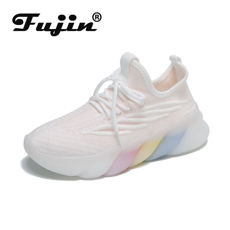 VIP Dropshipping Rainbow Dad Shoes Chunky Sneakers for Women Breathable Knit Sock Comfy Shoes Flat Lace Up Platform Summer Shoes 
VIP Dropshipping Rainbow Dad Shoes Chunky Sneakers for Women Breathable Knit Sock Comfy Shoes Flat Lace Up Platform Summer Shoes